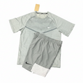 Grey Nike activewear t-shirt and shorts set
